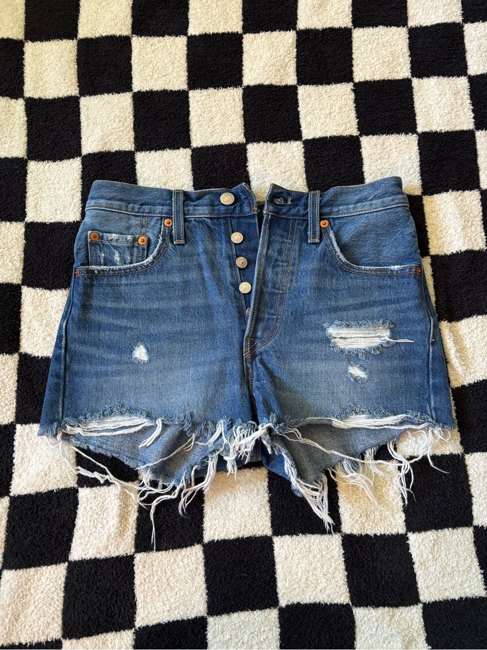 Levi's 501 Denim Shorts - Size 25